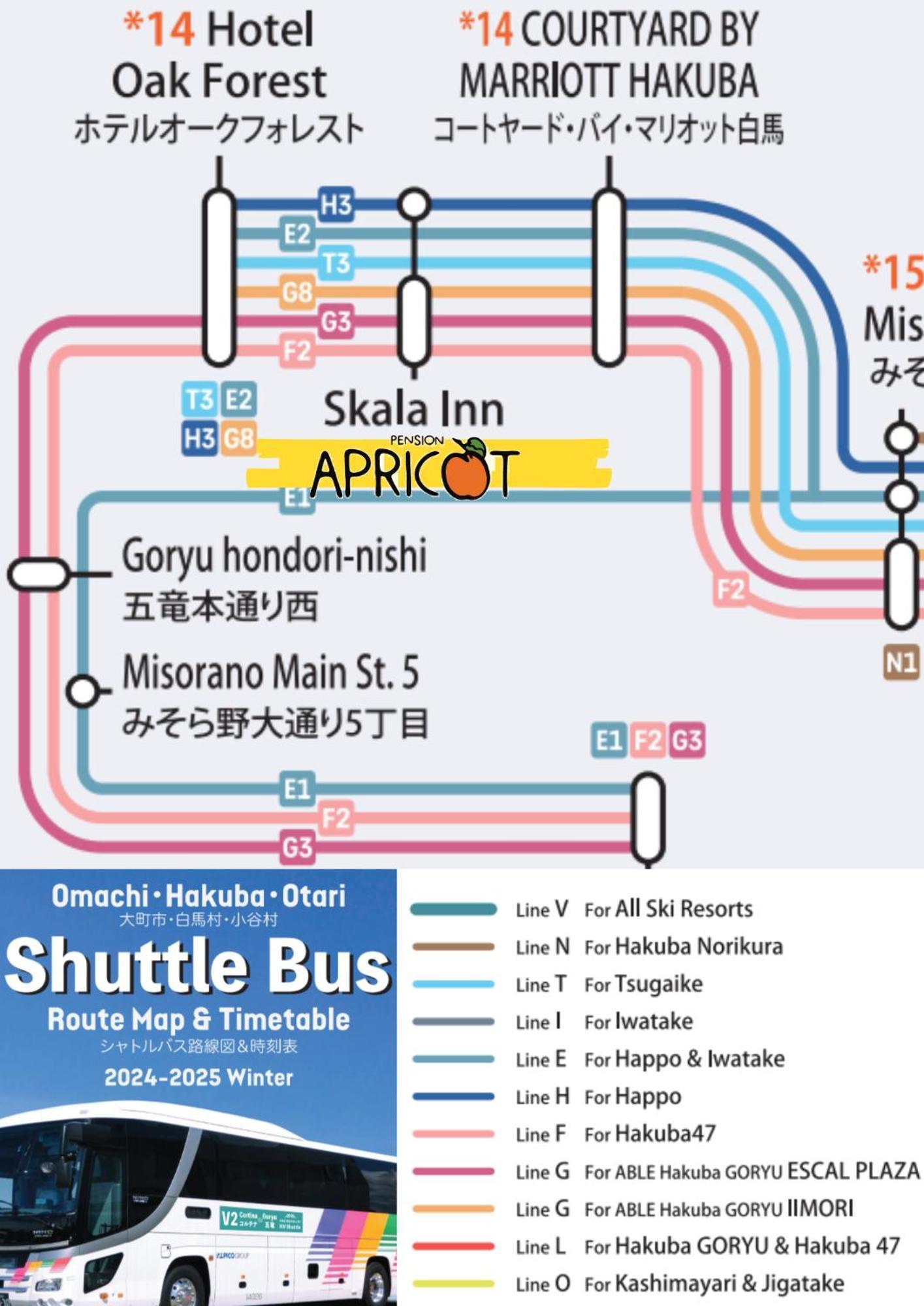 Apricot Pension Hakuba Buitenkant foto